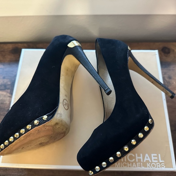 Michael Kors Suede Studded Platforms - Picture 2 of 12
